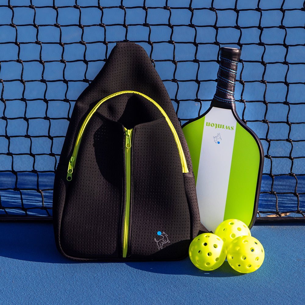 Pickleball Starter Bundle - Black Sling Bag Combo
