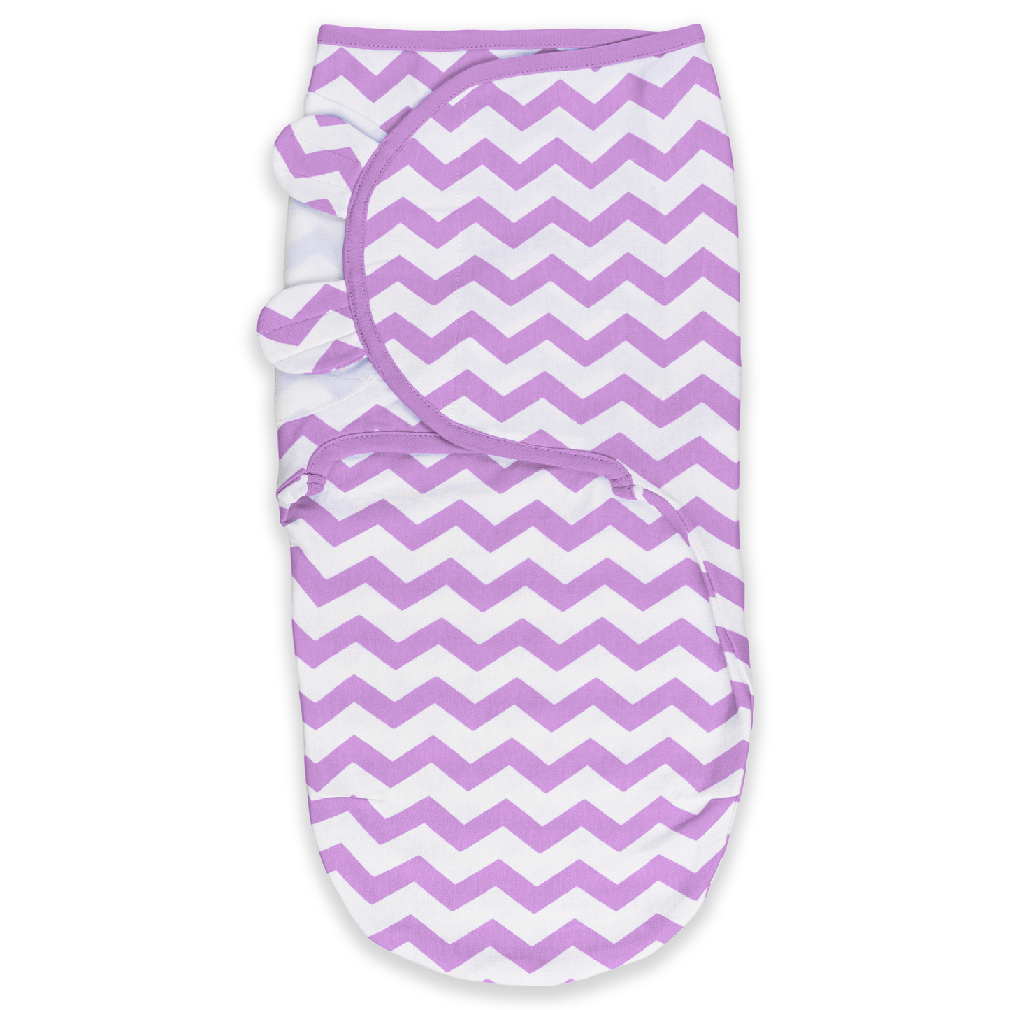 Easy Swaddle Blankets by Comfy Cubs - Purple Chevron, Pack of 1