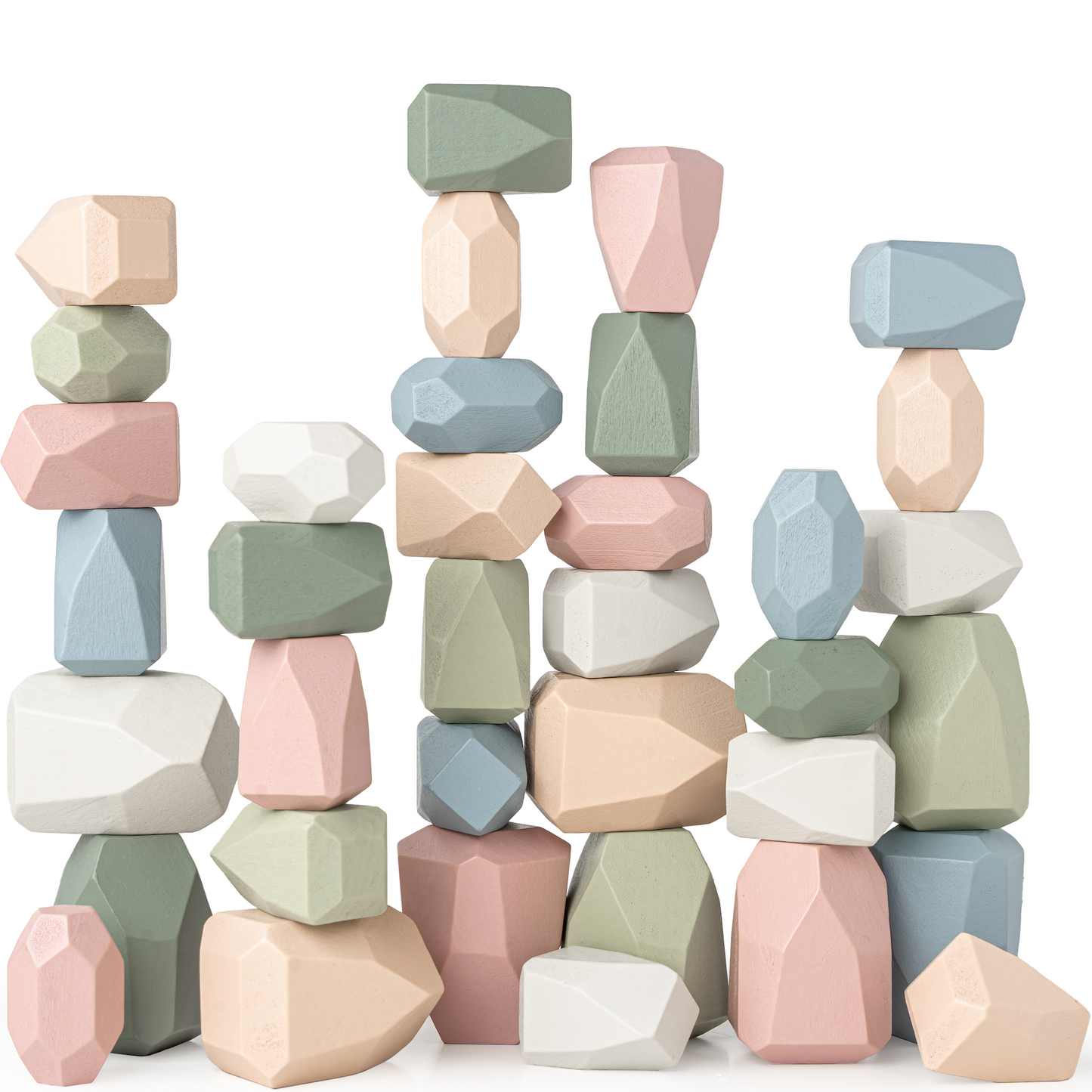 Stacking Blocks for Toddlers by Comfy Cubs, Neutral Pack