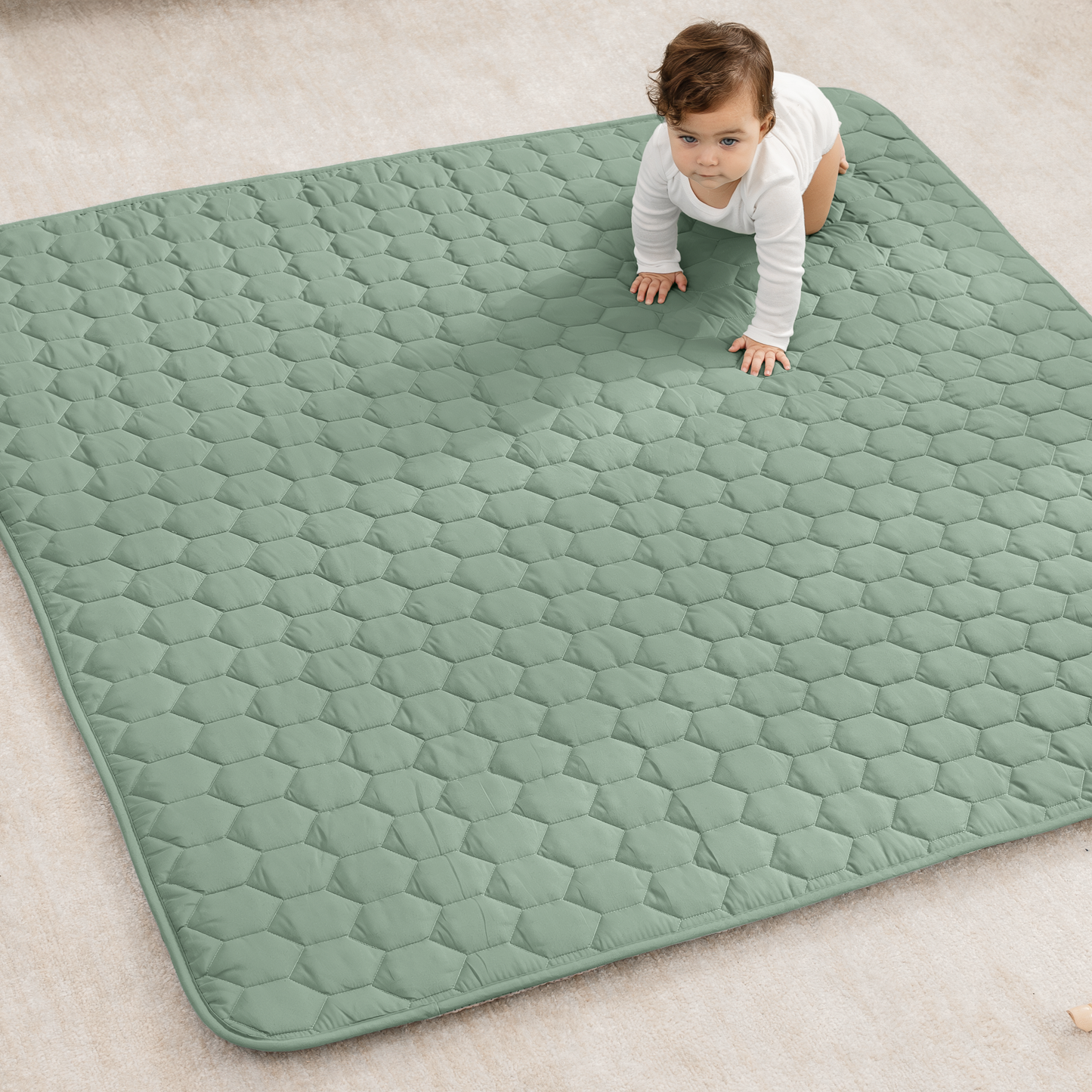 Play Mat with Non-Slip Bottom - Sage