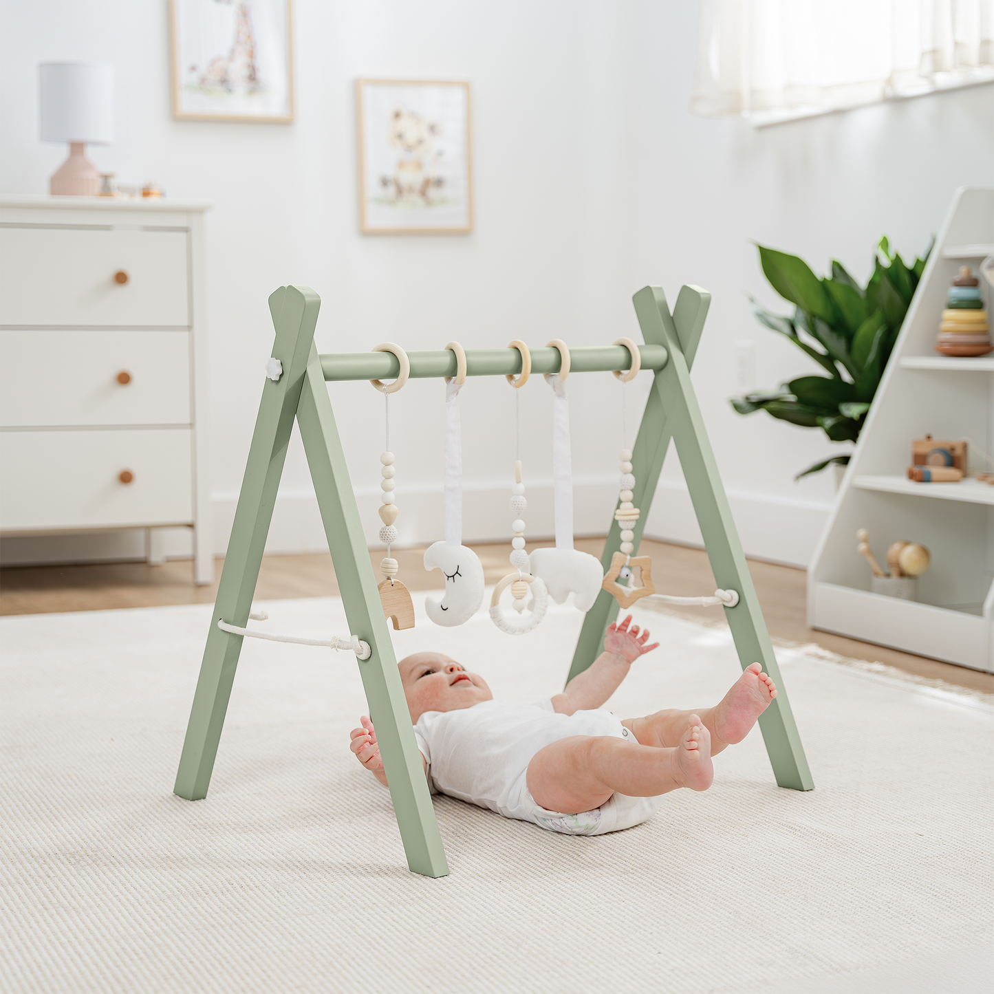 Baby Play Gym by Comfy Cubs in Sage