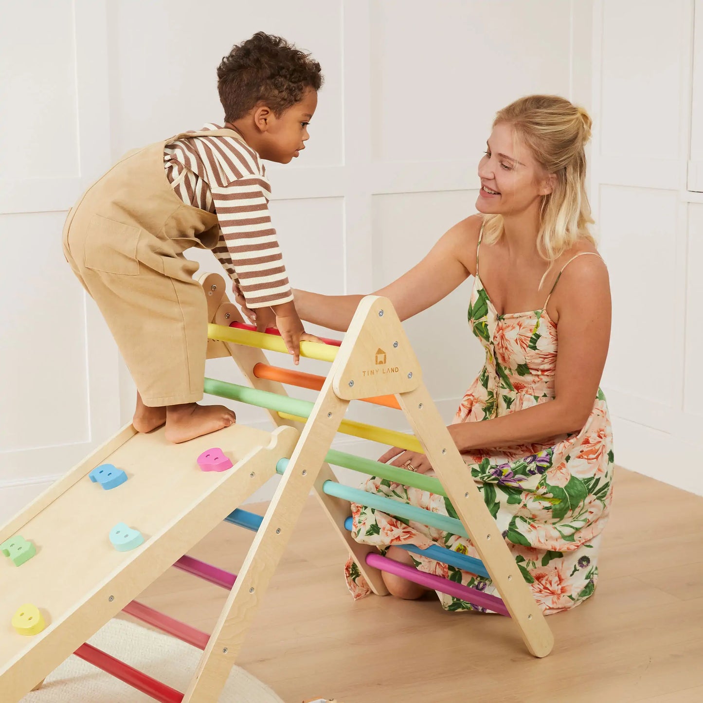 Tiny Land® 7-in-1 Rainbow Climbing Set - Kidtoycart