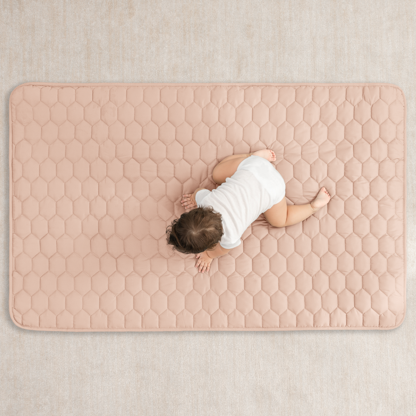 Play Mat with Non-Slip Bottom - Blush