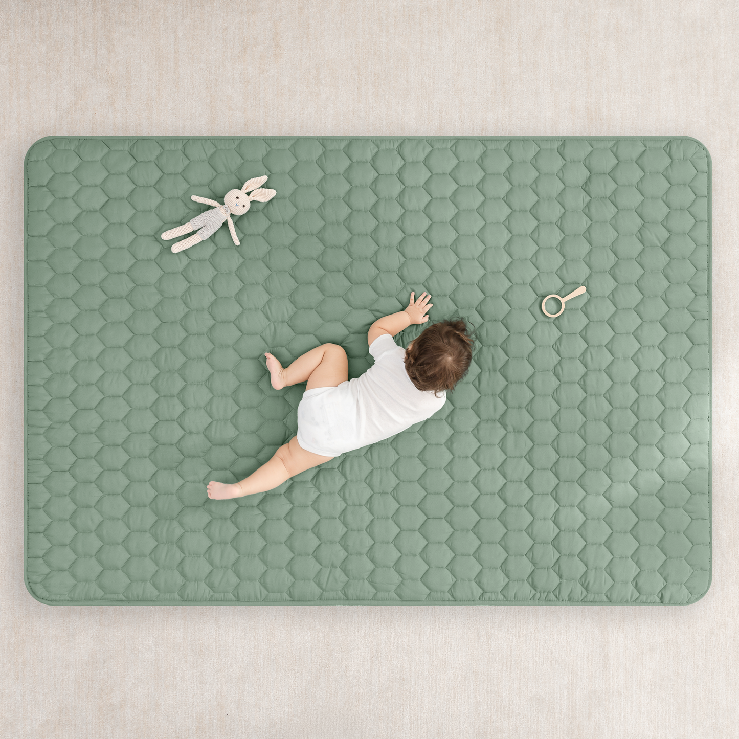 Play Mat with Non-Slip Bottom - Sage