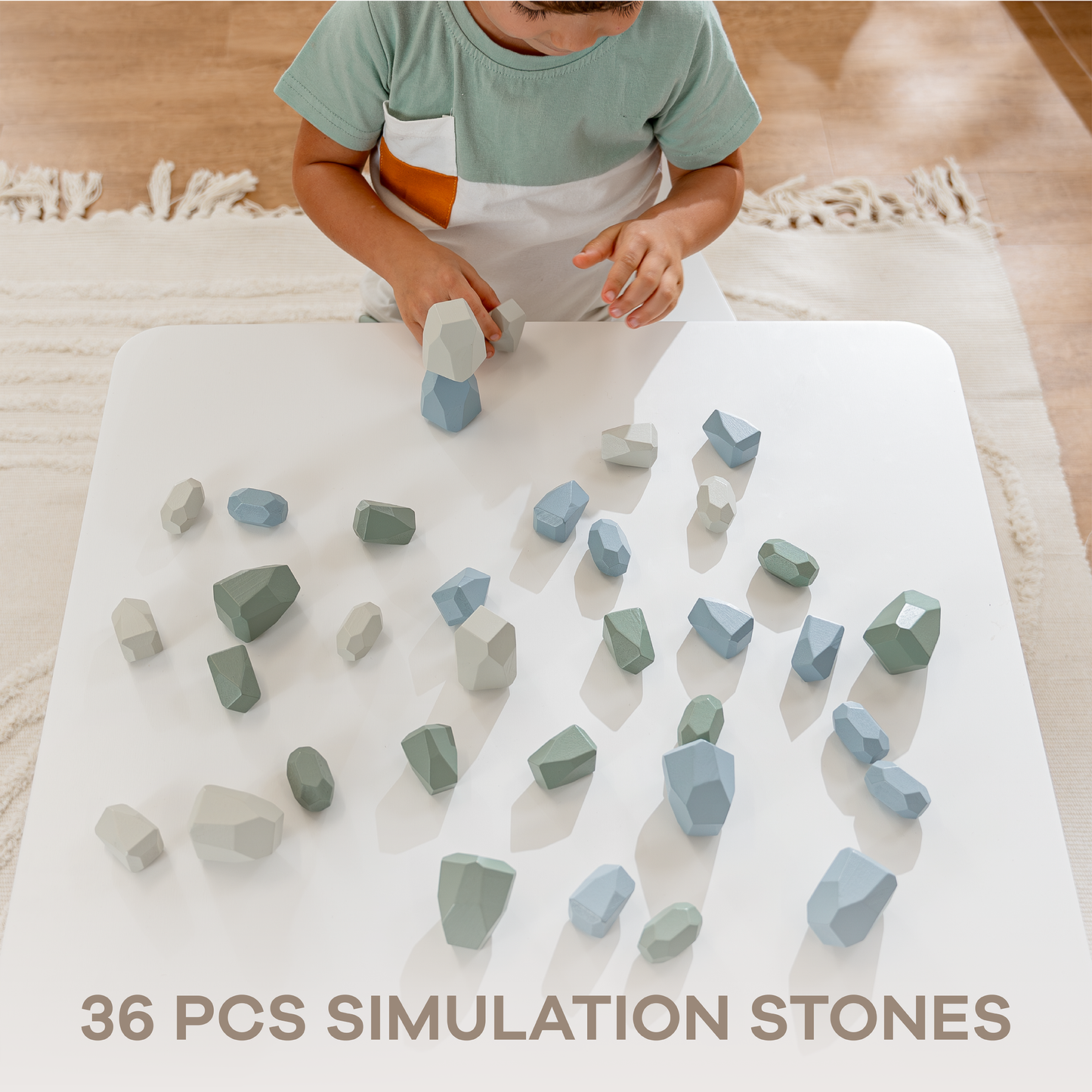 Stacking Blocks for Toddlers by Comfy Cubs, Boy Pack