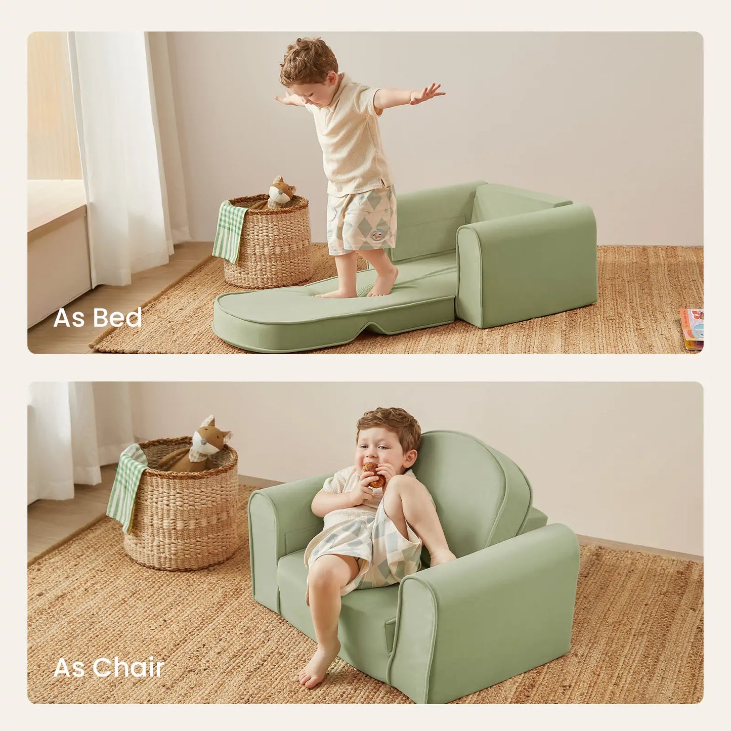 Tiny Land® GentleSnug Kid Chair - Sage