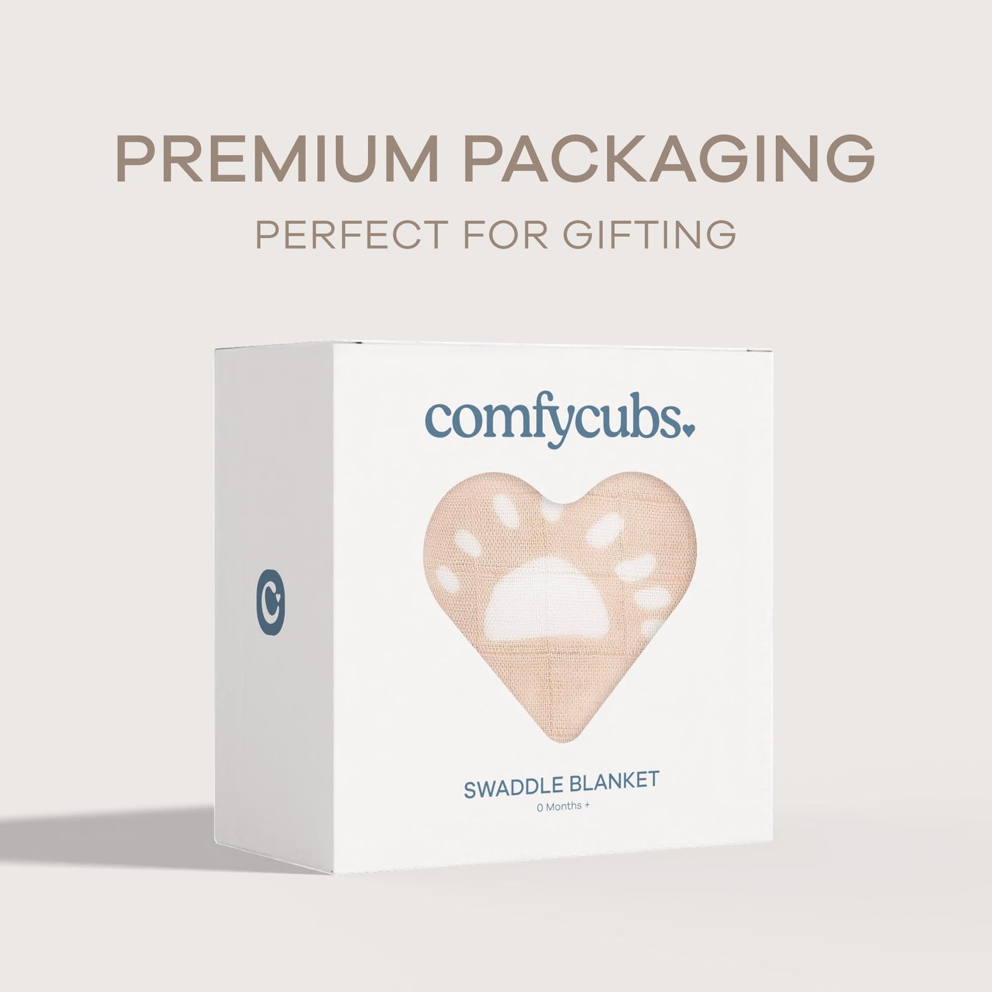 Muslin Swaddle Blanket, 1 Pack by Comfy Cubs - Blush Sun