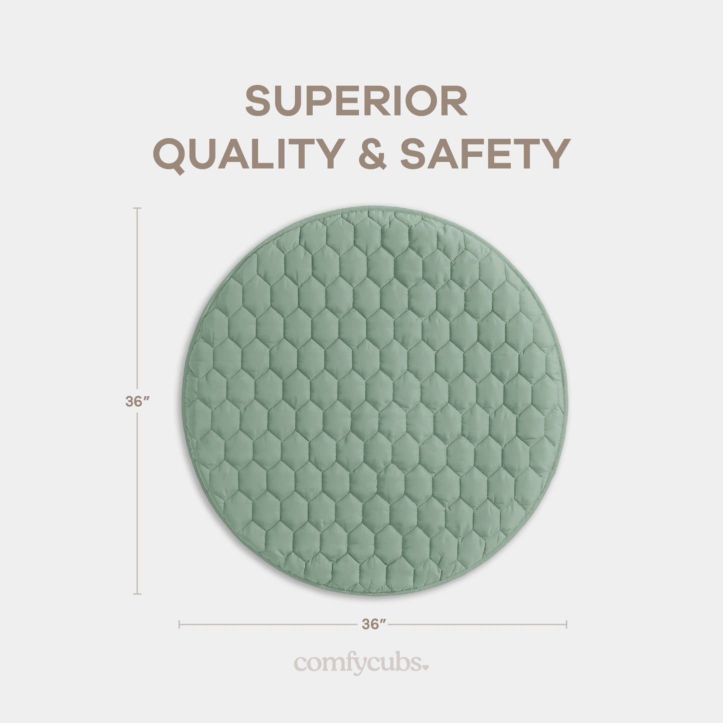 Play Mat with Non-Slip Bottom - Sage