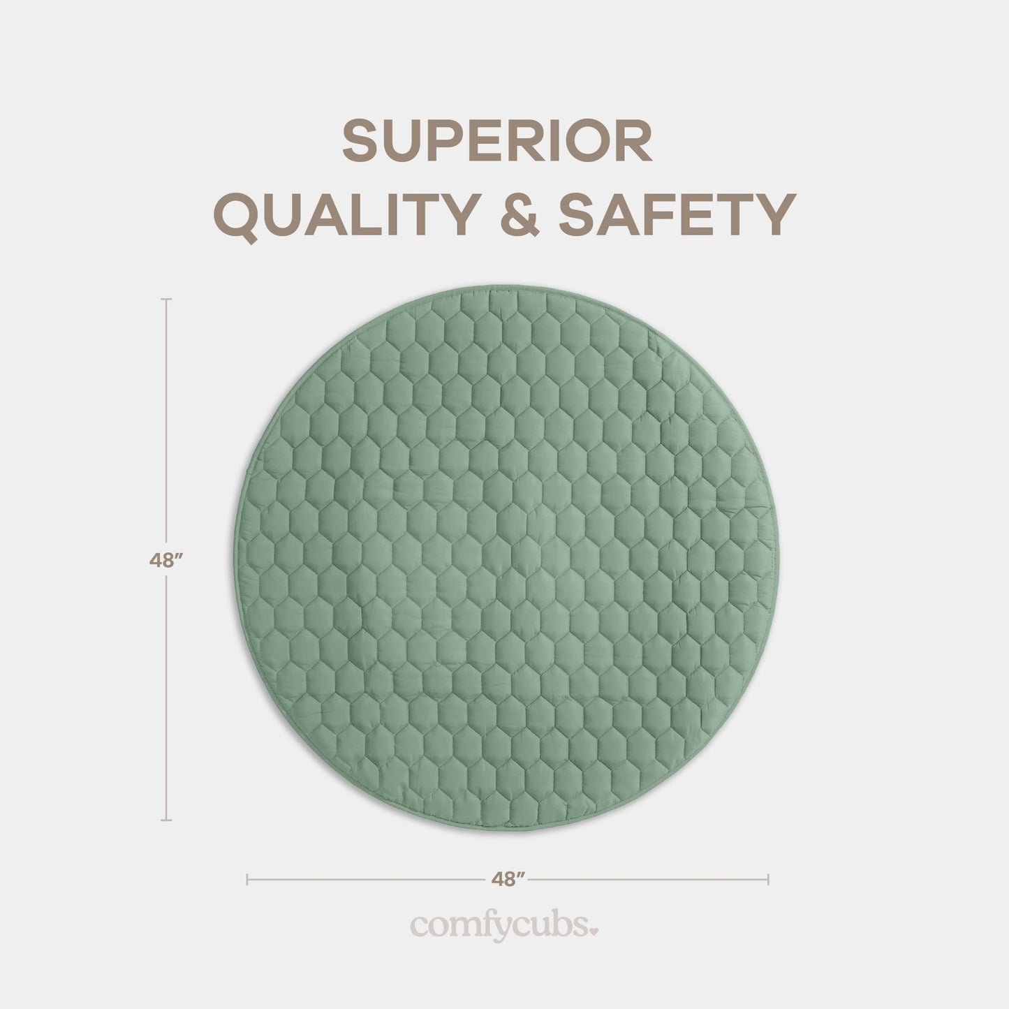 Play Mat with Non-Slip Bottom - Sage