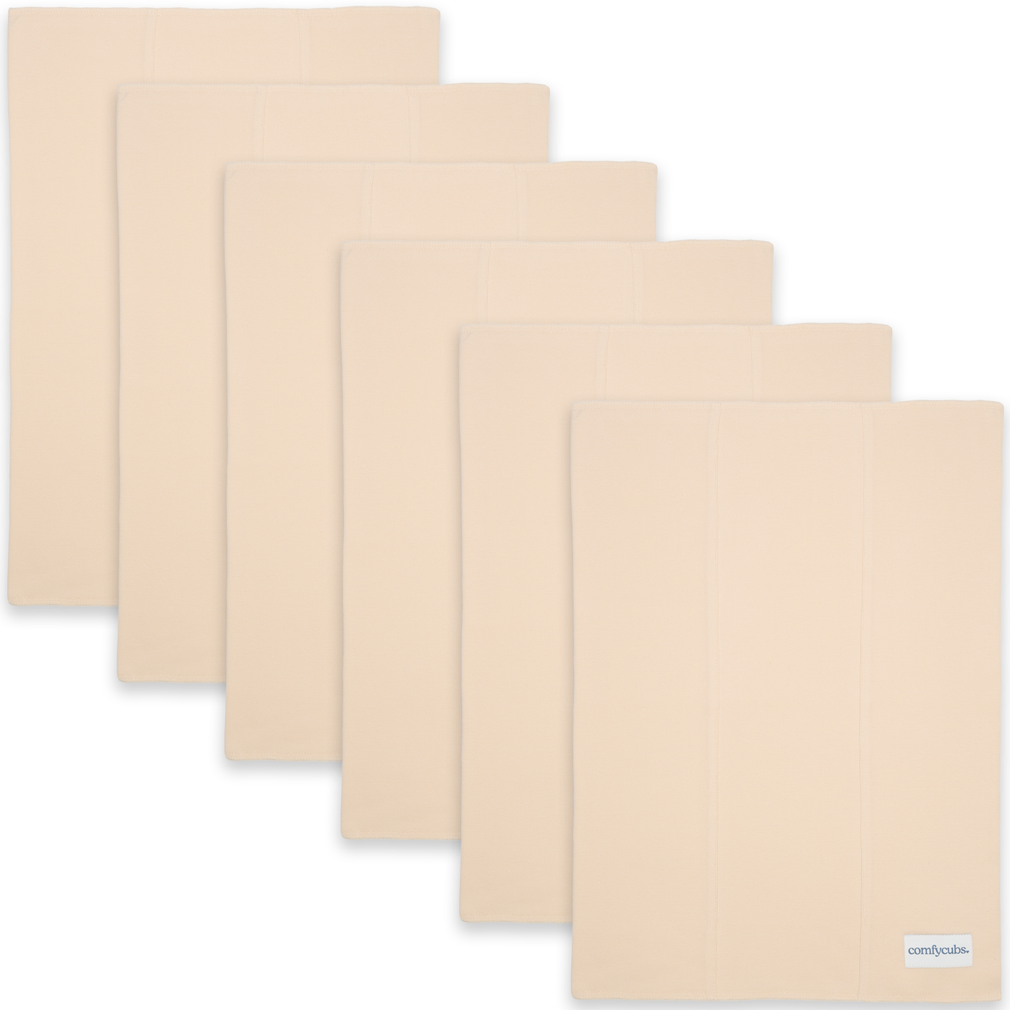 Cotton Burp Cloths by Comfy Cubs - Cream