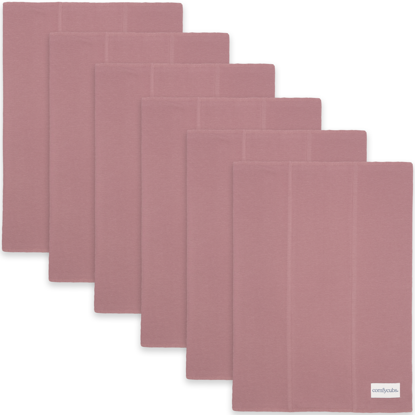 Cotton Burp Cloths by Comfy Cubs - Mauve
