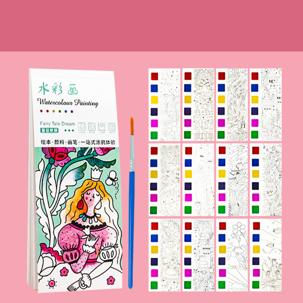 Children's Water Coloring Book