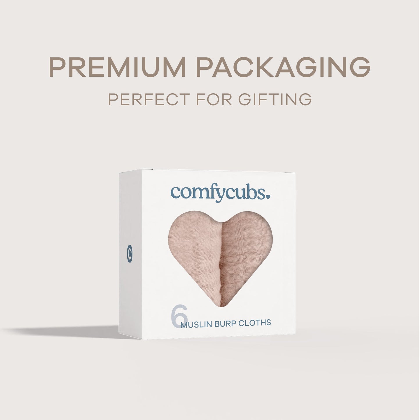 Muslin Burp Cloths by Comfy Cubs - Blush