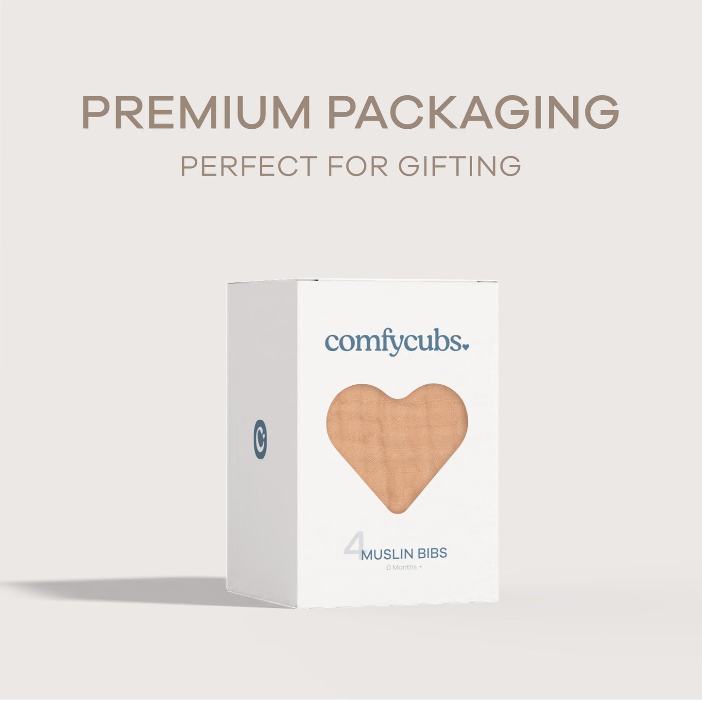 Muslin Bibs by Comfy Cubs - Caramel