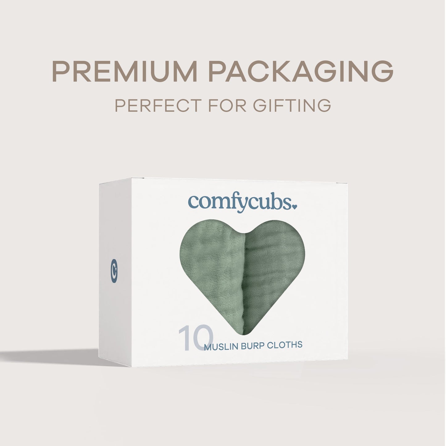 Muslin Burp Cloths by Comfy Cubs - Fern