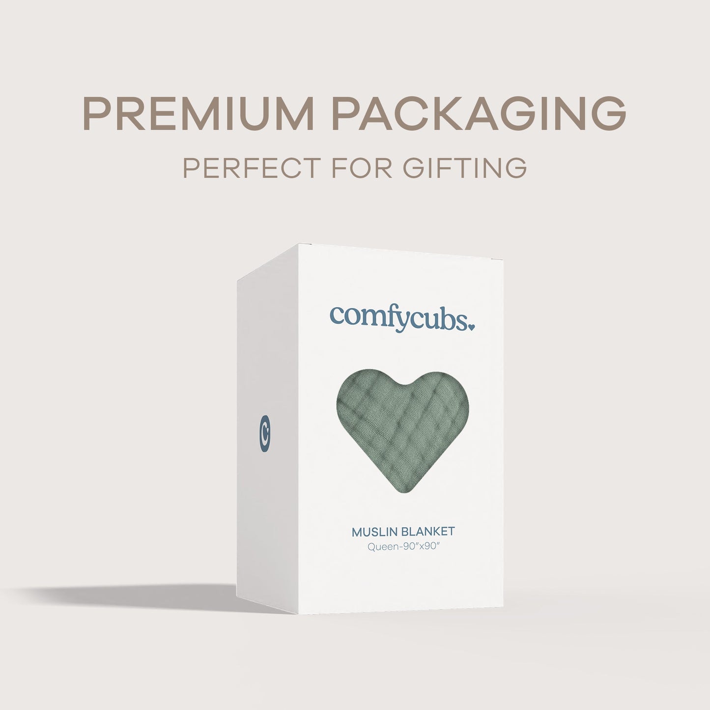 Adult Muslin Blanket by Comfy Cubs in Fern