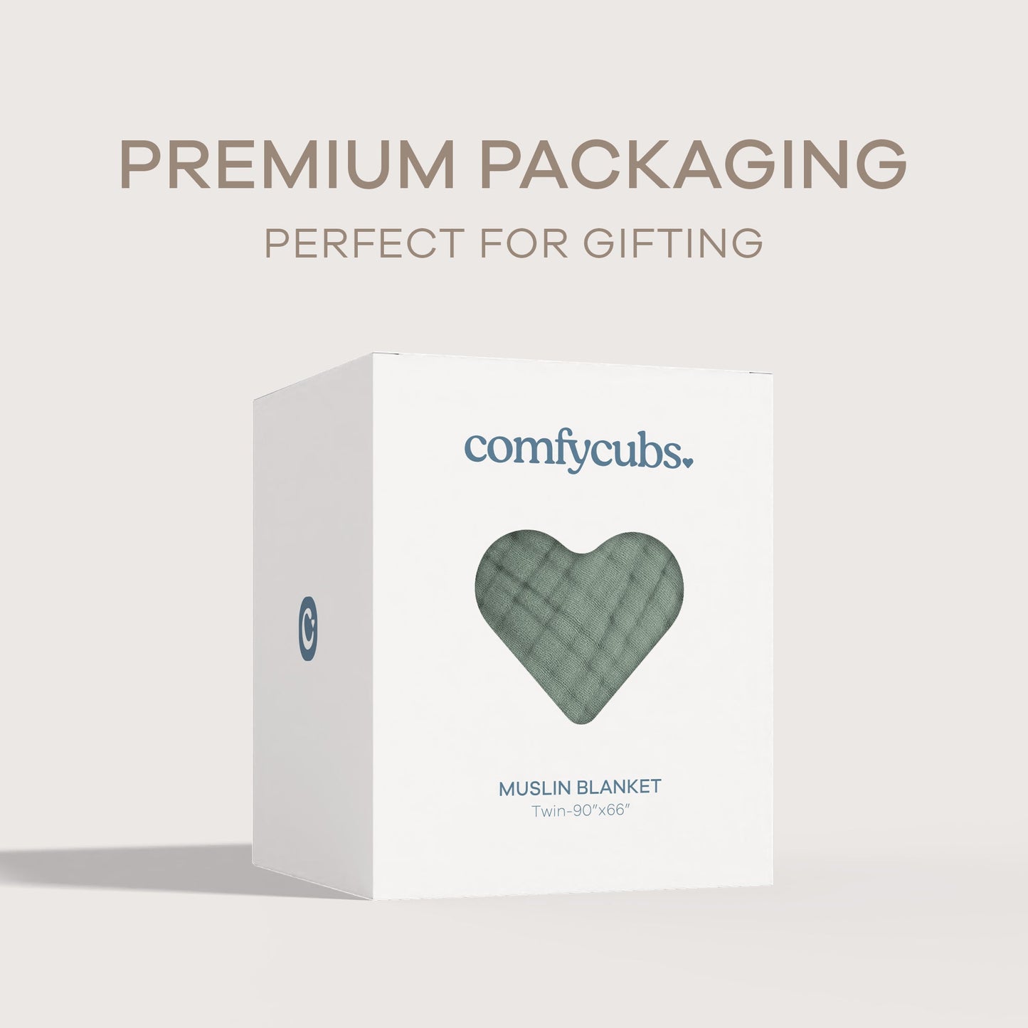 Adult Muslin Blanket by Comfy Cubs in Fern