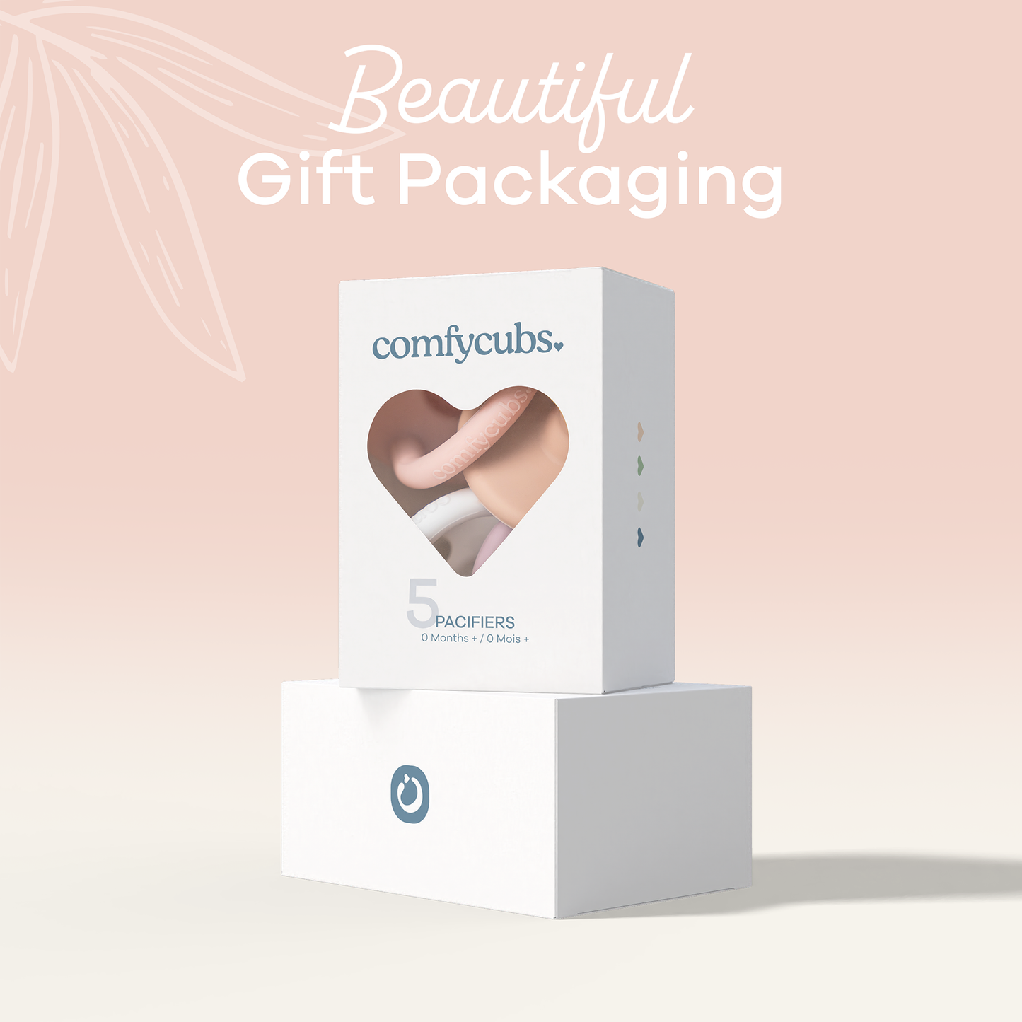 Pacifiers, 5 Pack by Comfy Cubs - Multicolor Girl