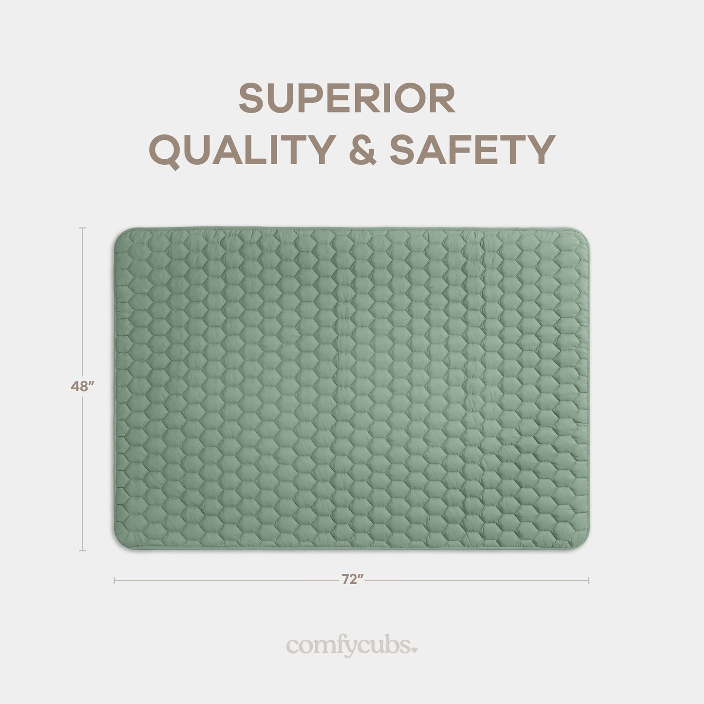 Play Mat with Non-Slip Bottom - Sage