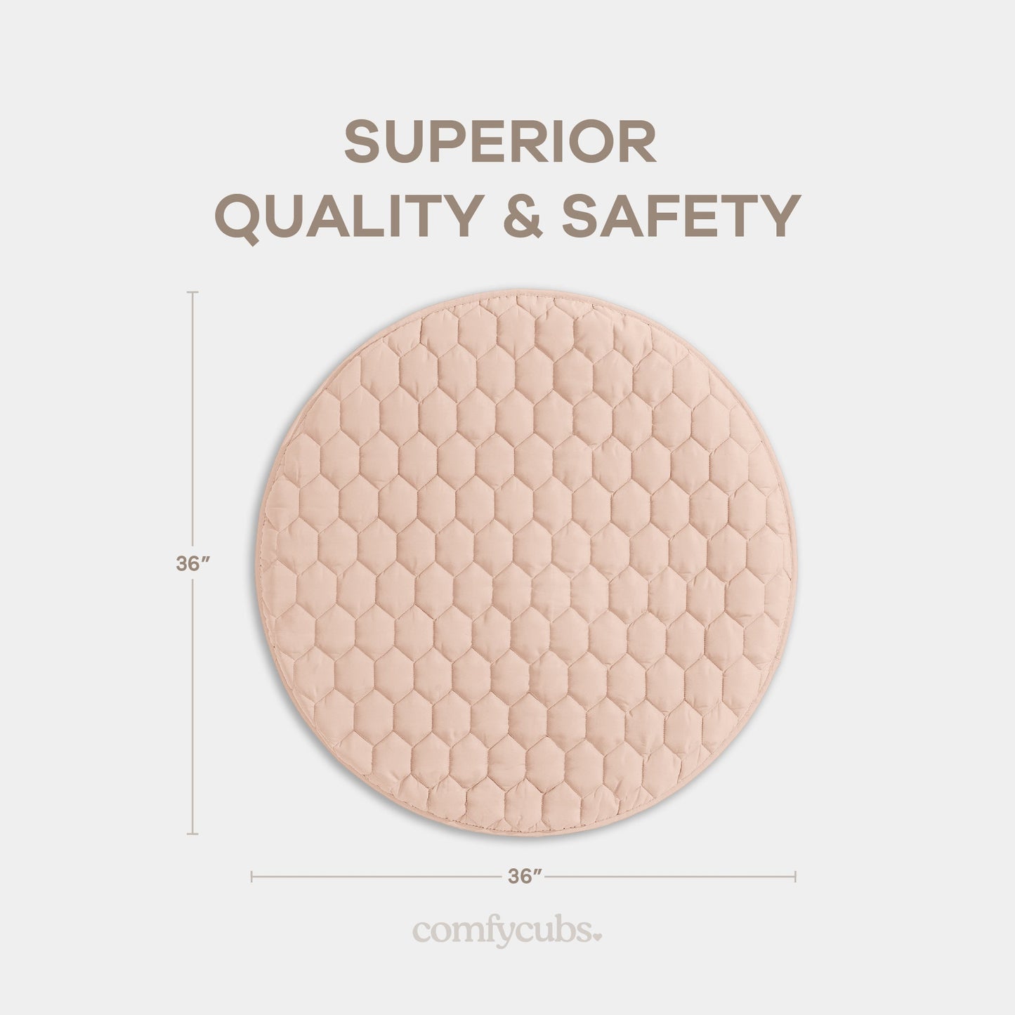 Play Mat with Non-Slip Bottom - Blush