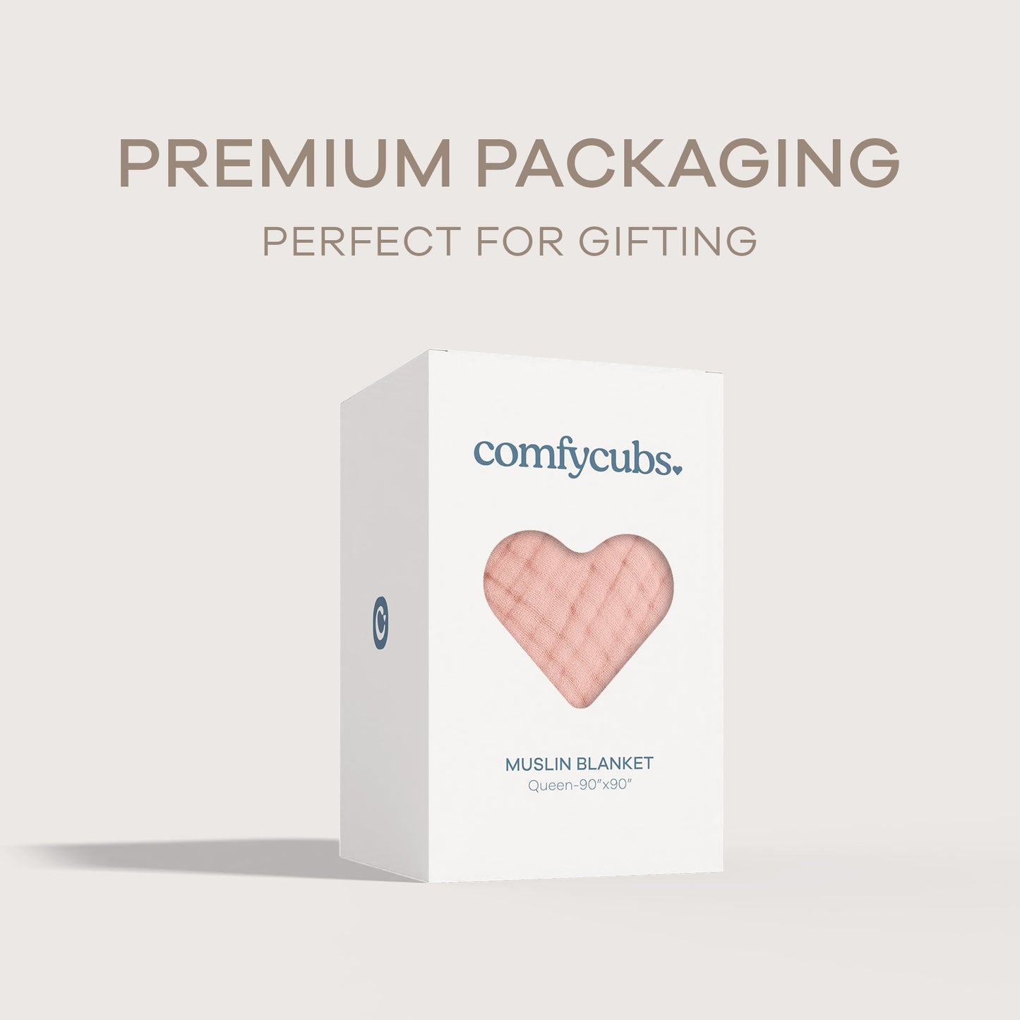 Adult Muslin Blanket by Comfy Cubs in Lace Pink