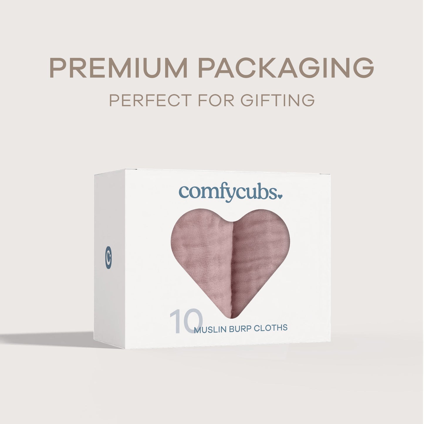 Muslin Burp Cloths by Comfy Cubs - Mauve