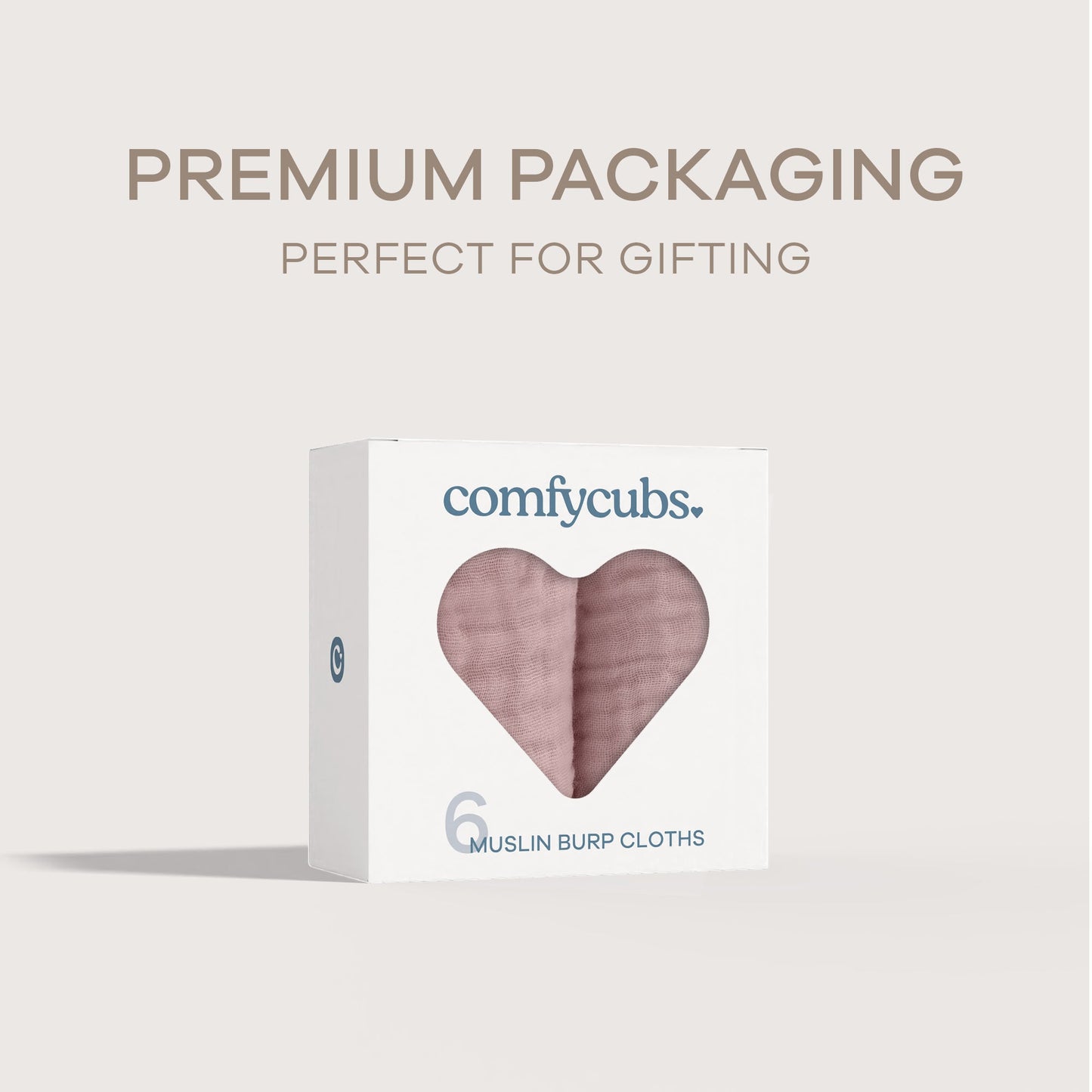 Muslin Burp Cloths by Comfy Cubs - Mauve