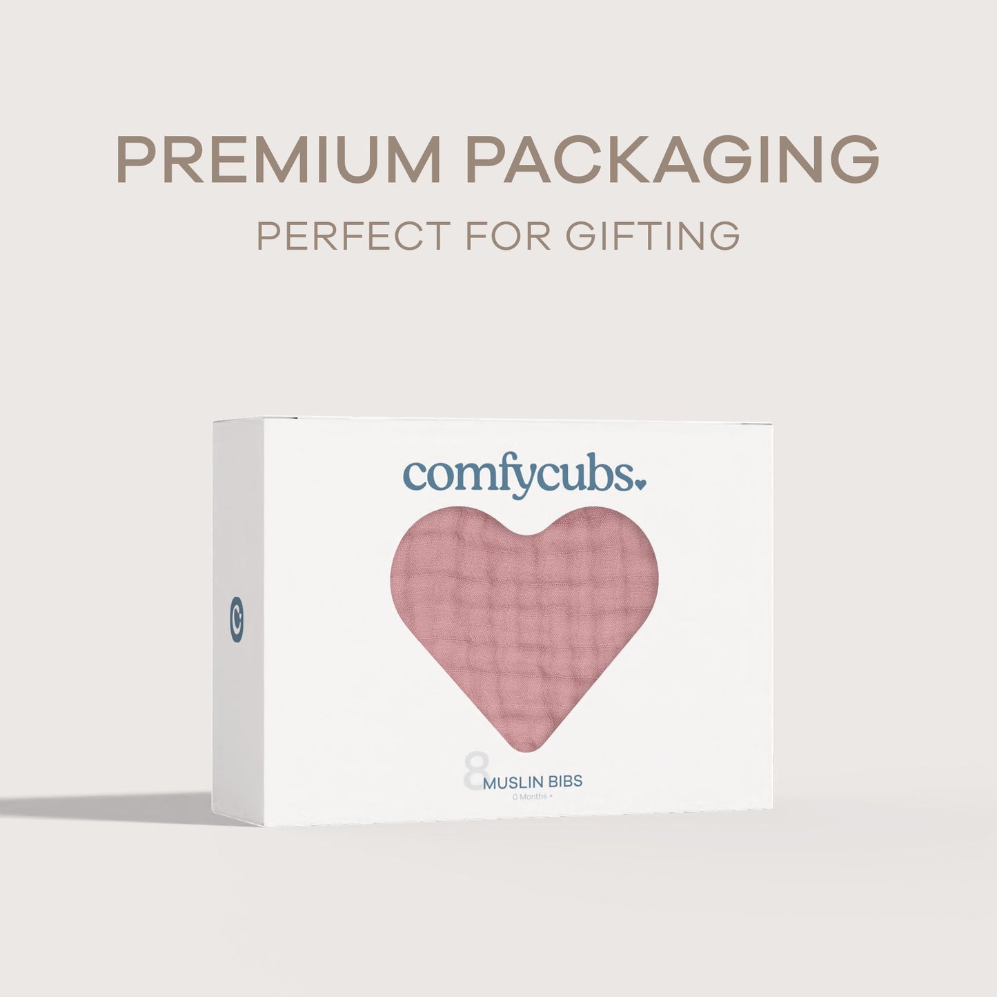 Muslin Bibs by Comfy Cubs - Mauve