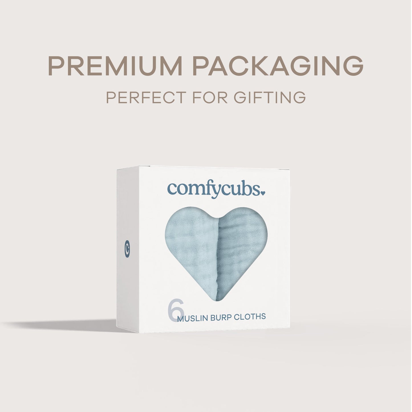 Muslin Burp Cloths by Comfy Cubs - Sky Blue