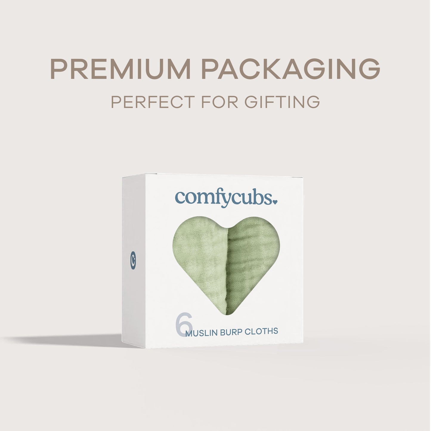 Muslin Burp Cloths by Comfy Cubs - Sage