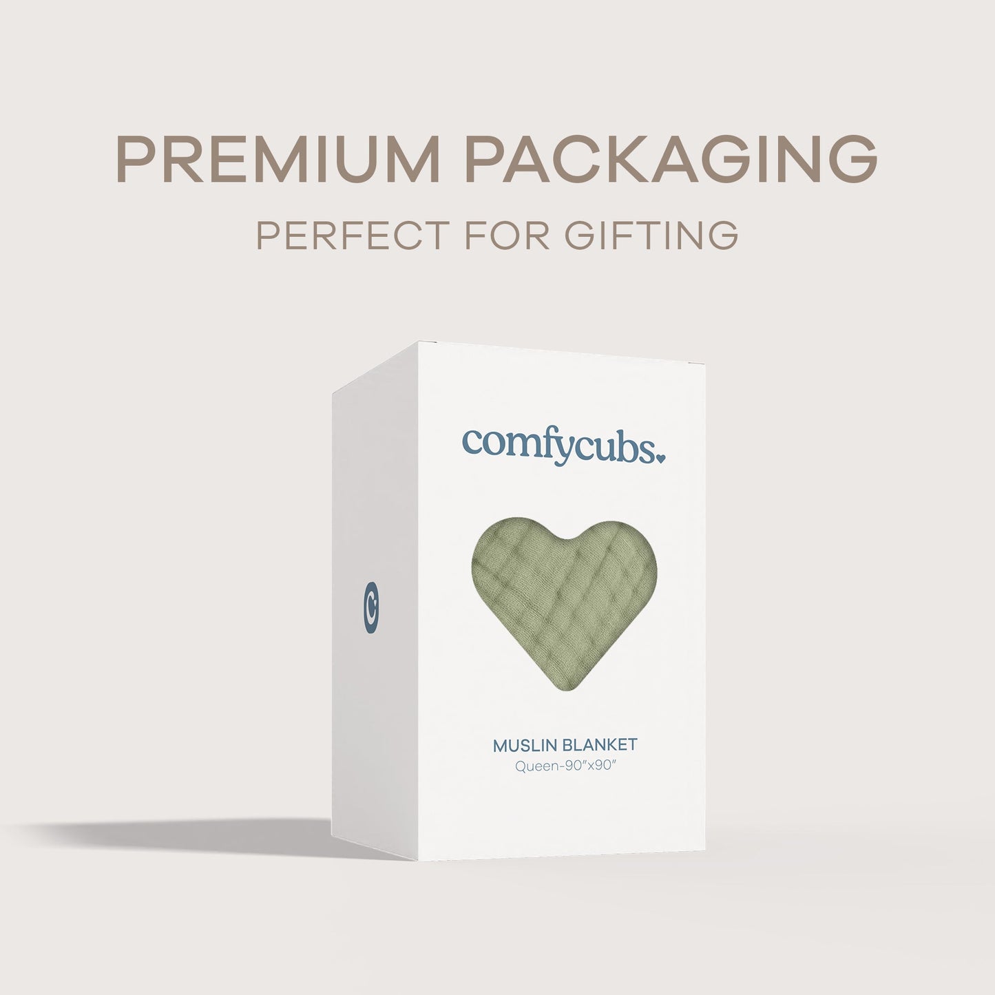 Adult Muslin Blanket by Comfy Cubs in Sage