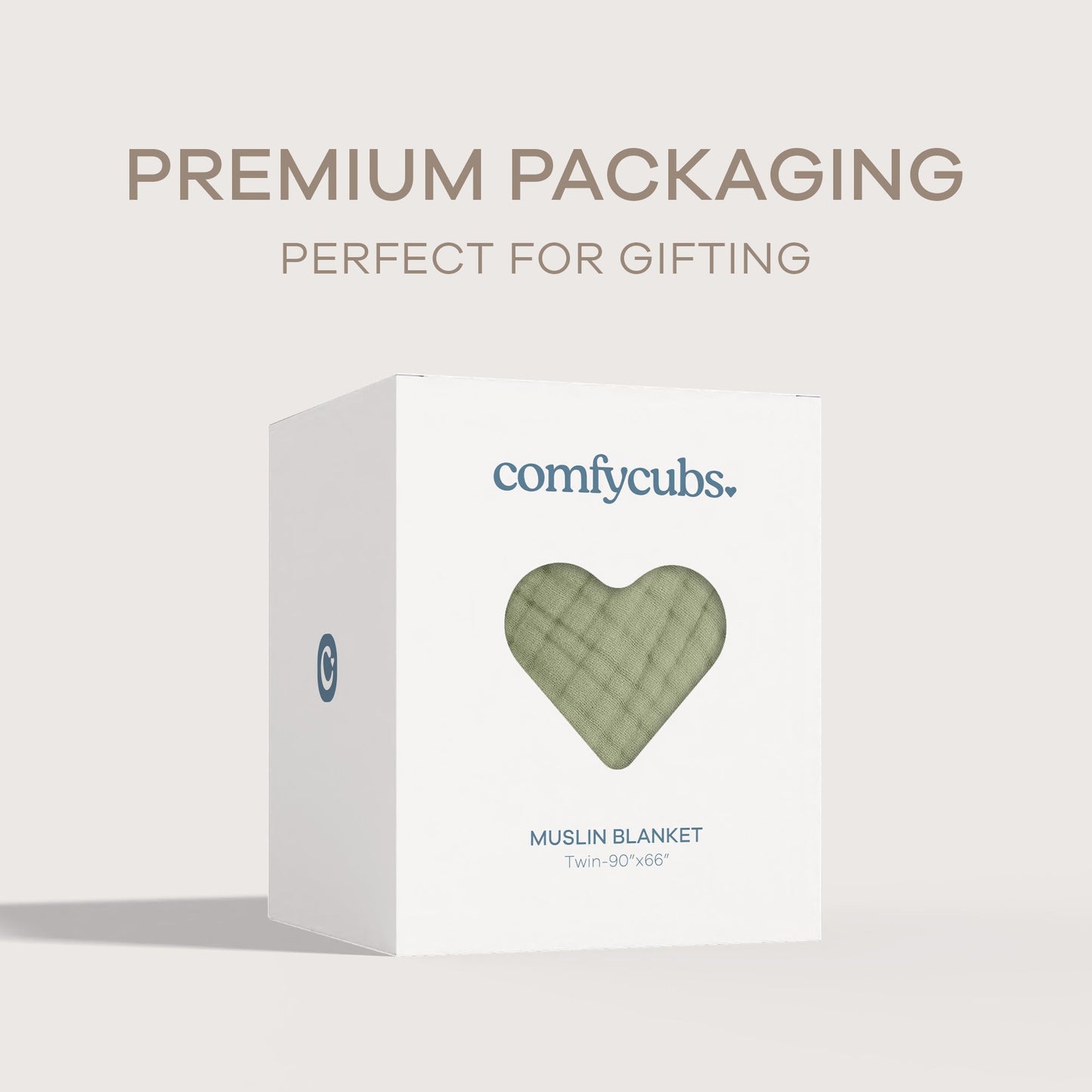 Adult Muslin Blanket by Comfy Cubs in Sage