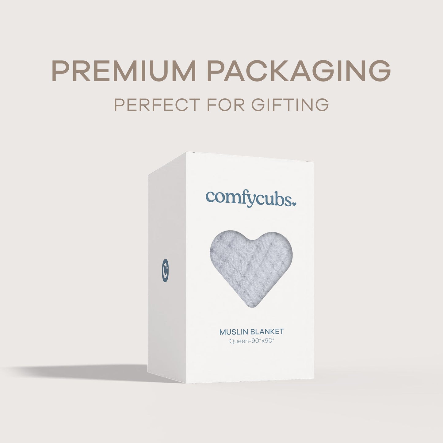 Adult Muslin Blanket by Comfy Cubs in Heather