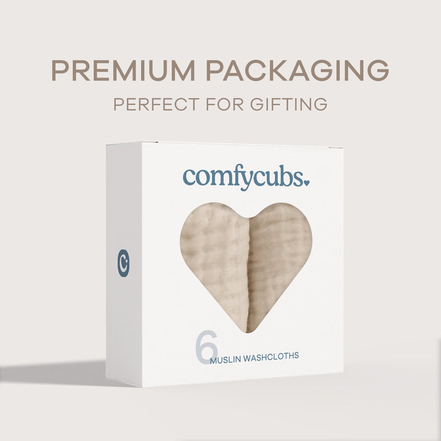 Muslin Washcloths by Comfy Cubs - Sand