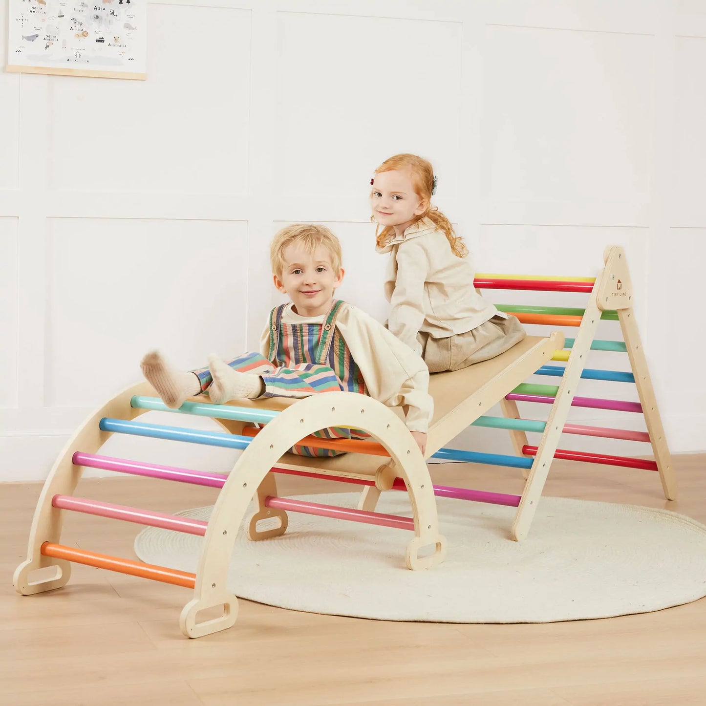 Tiny Land® 7-in-1 Rainbow Climbing Set - Kidtoycart