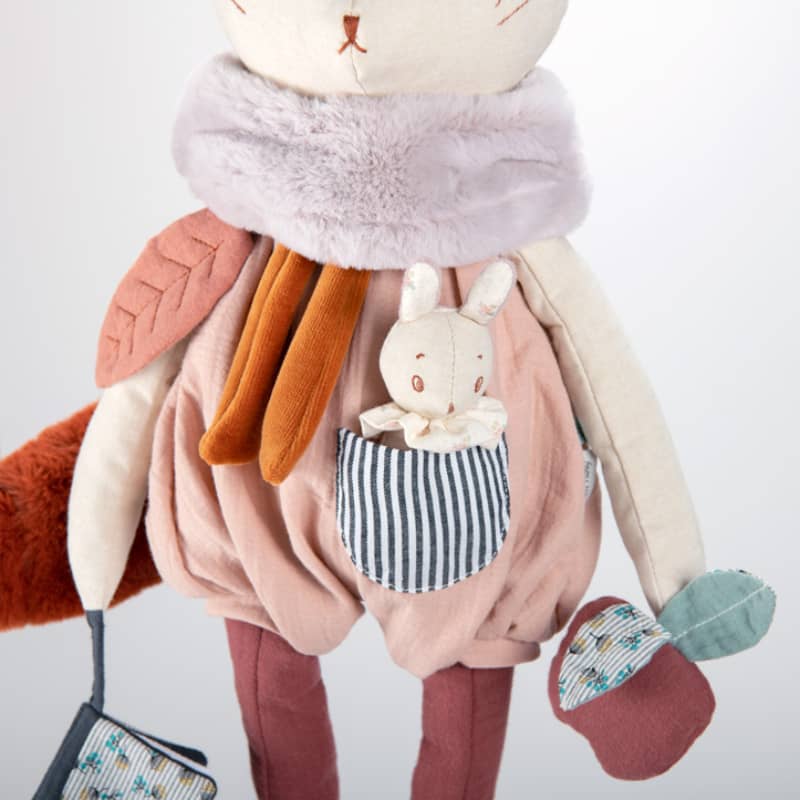 Lune the Rabbit - Stuffed Activity Toy - Moulin Roty