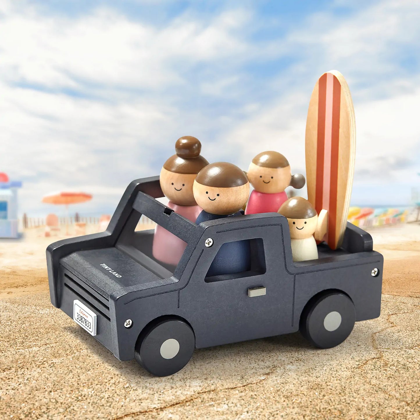 Tiny Land® Wooden Dollhouse - Garage - Kidtoycart