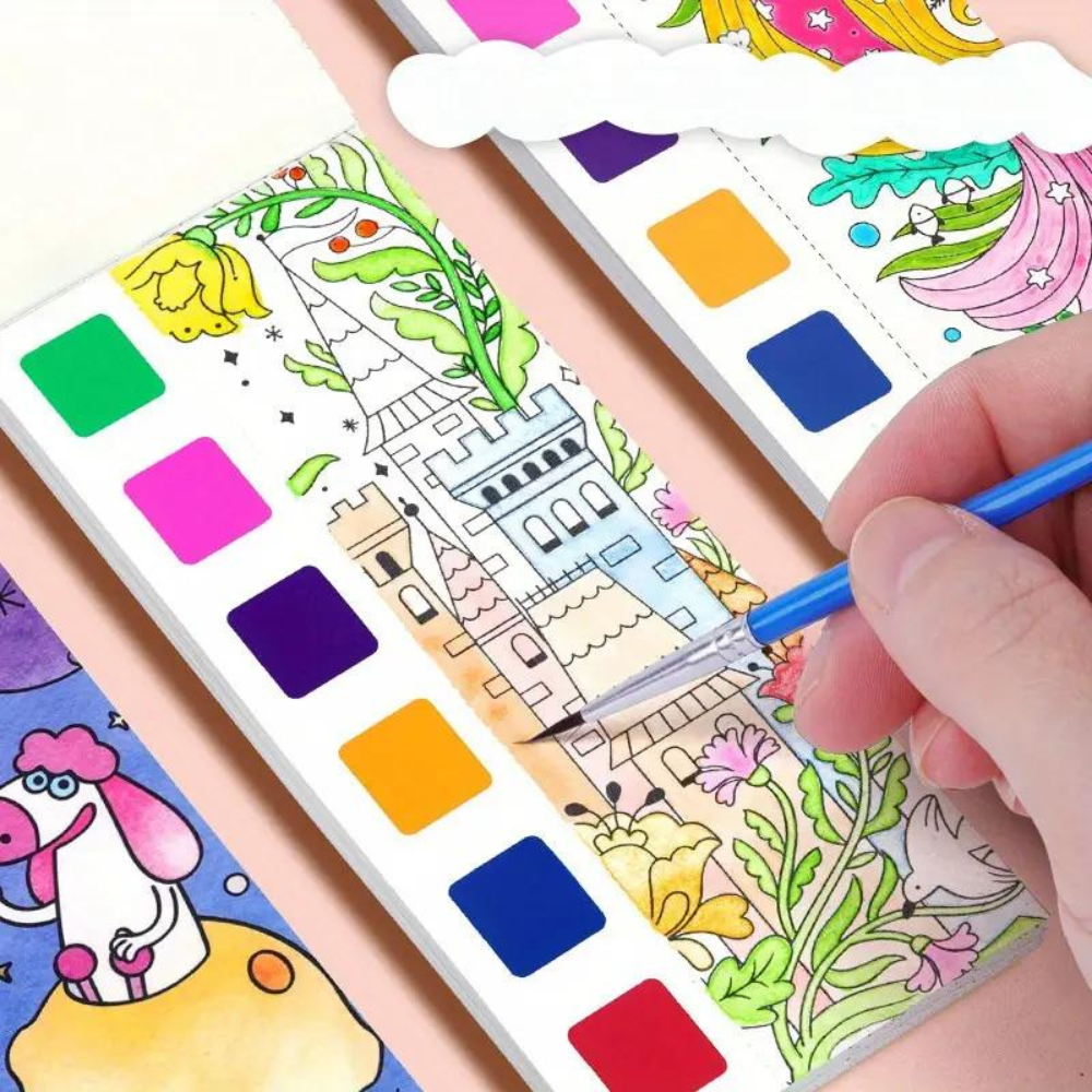 Children's Water Coloring Book