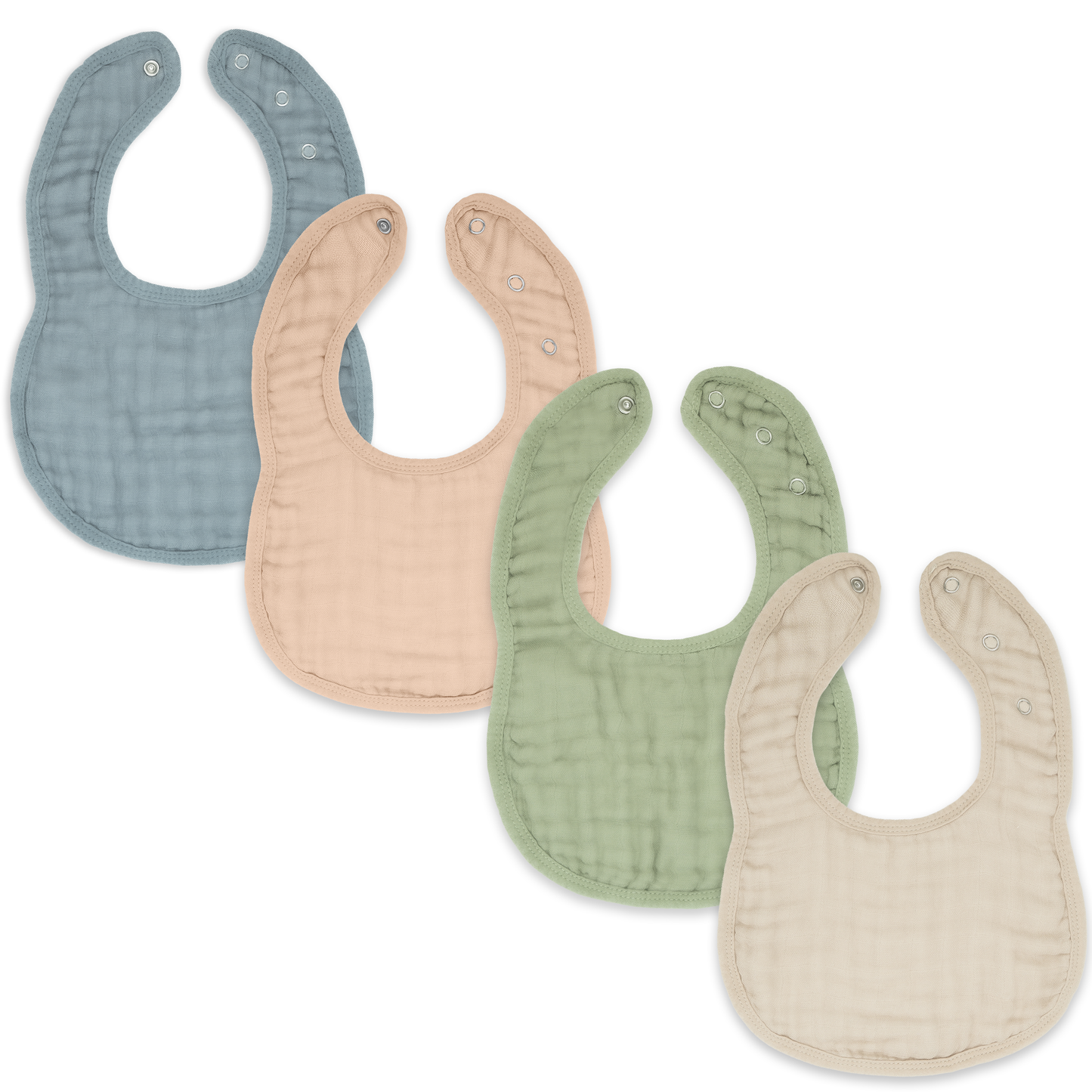 Muslin Bibs by Comfy Cubs - Multicolor