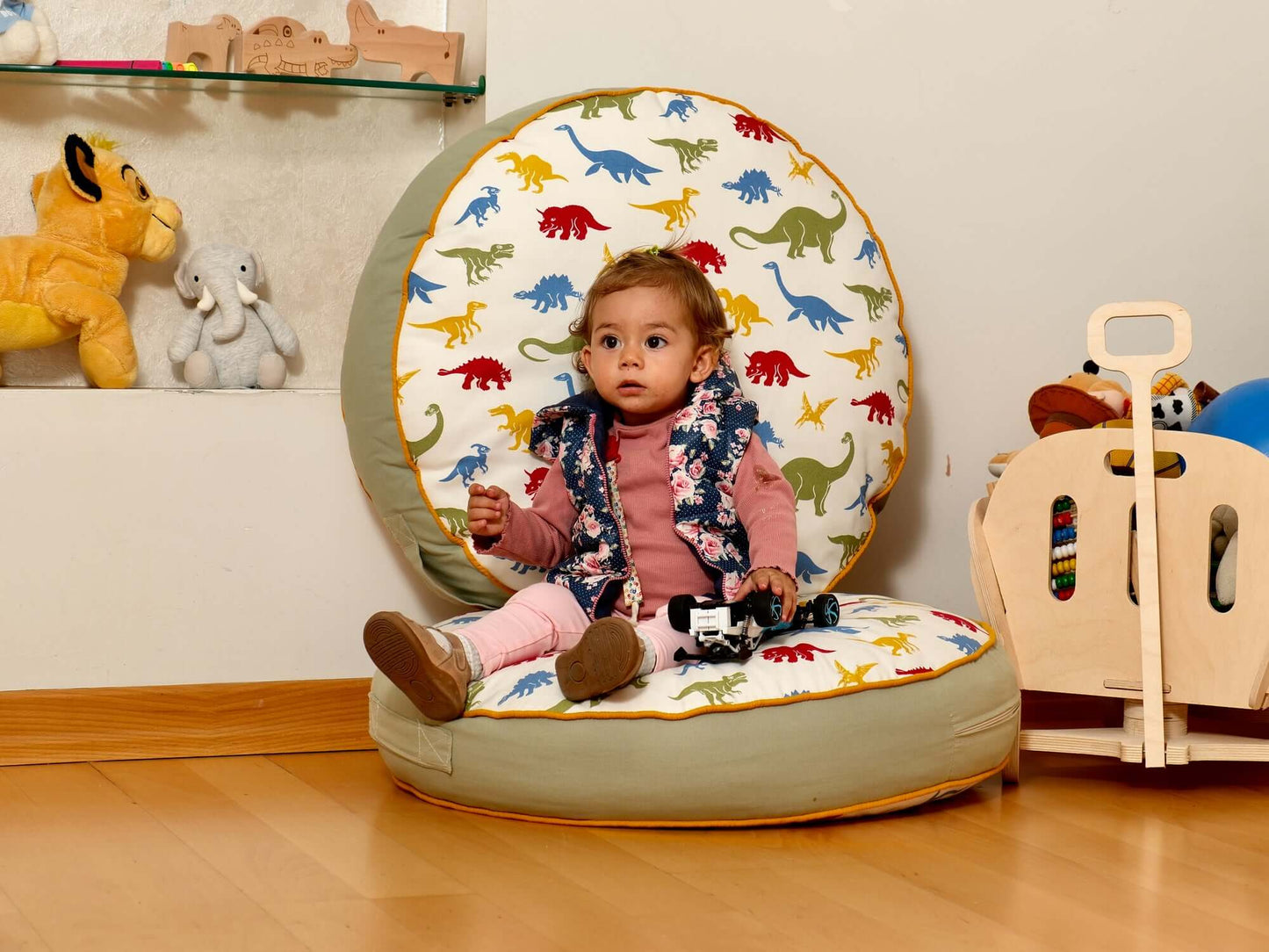 Kids Floor Pillow Montessori Play Mat Large Toddler Cushion