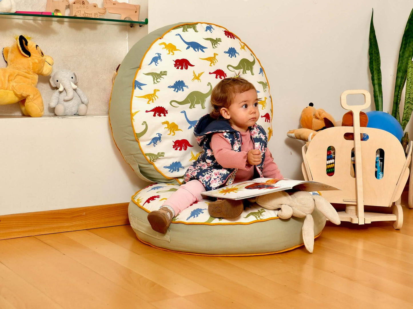 Kids Floor Pillow Montessori Play Mat Large Toddler Cushion