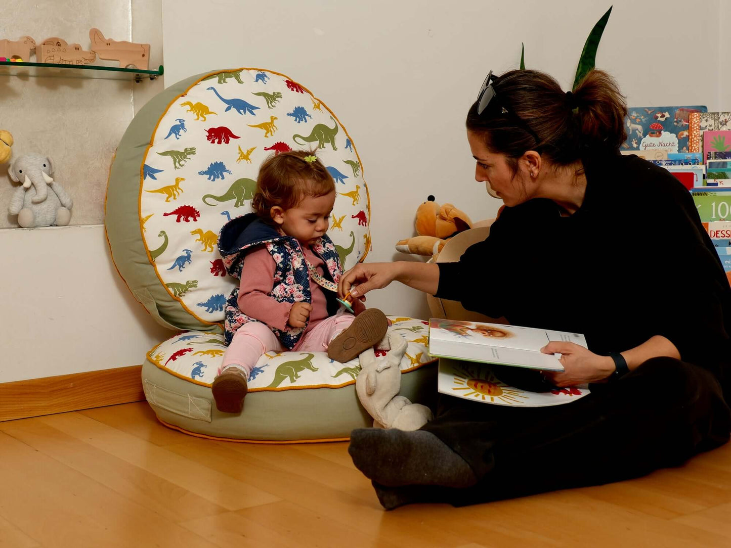 Kids Floor Pillow Montessori Play Mat Large Toddler Cushion