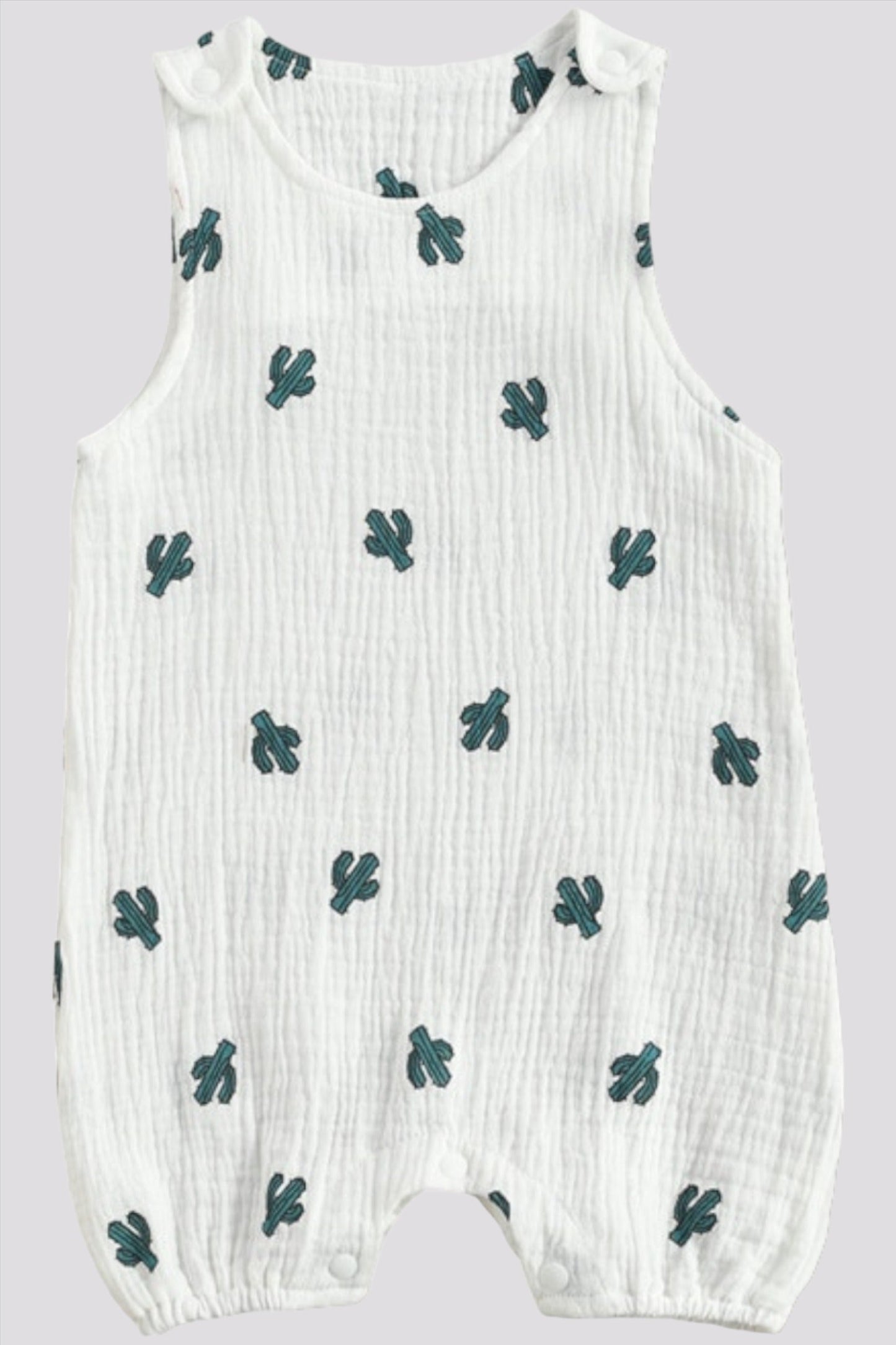 Sleeveless Snap Detail Jumpsuit