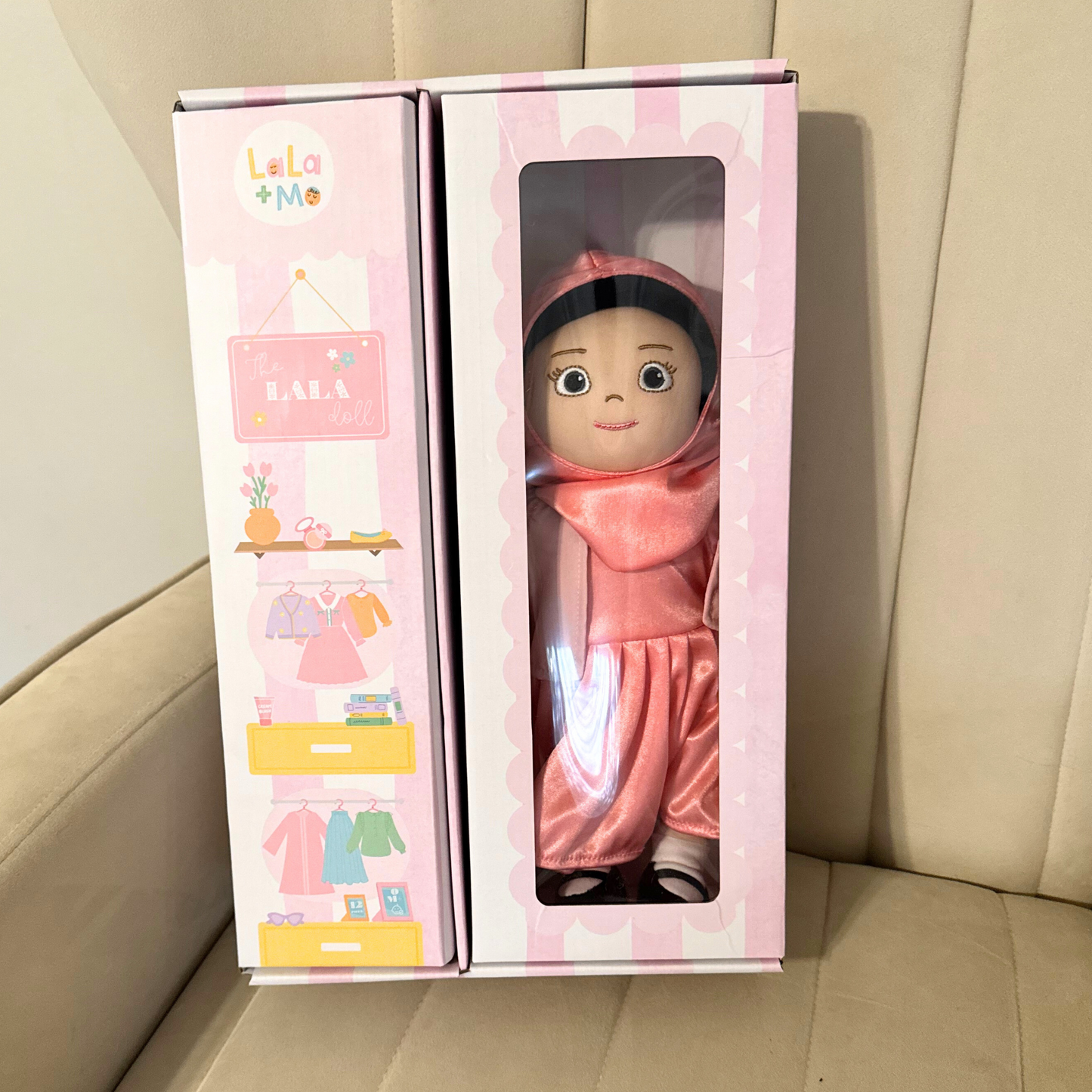 The Lala Doll + 4 Outfits + Prayer Rug (Pre-Order for Late April/Early May 2025) | My First Hijabi, Muslim Doll