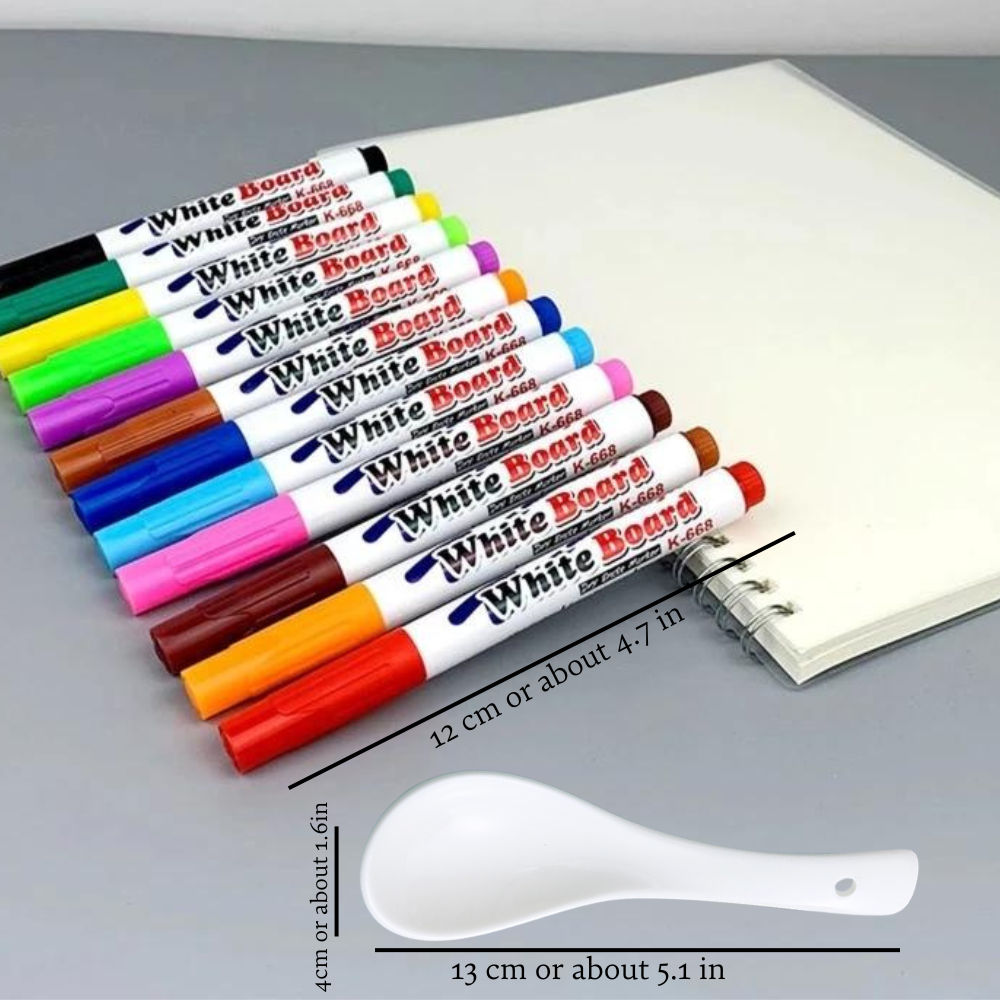 Magic Drawing Pen (12 Pens+1 Spoon)