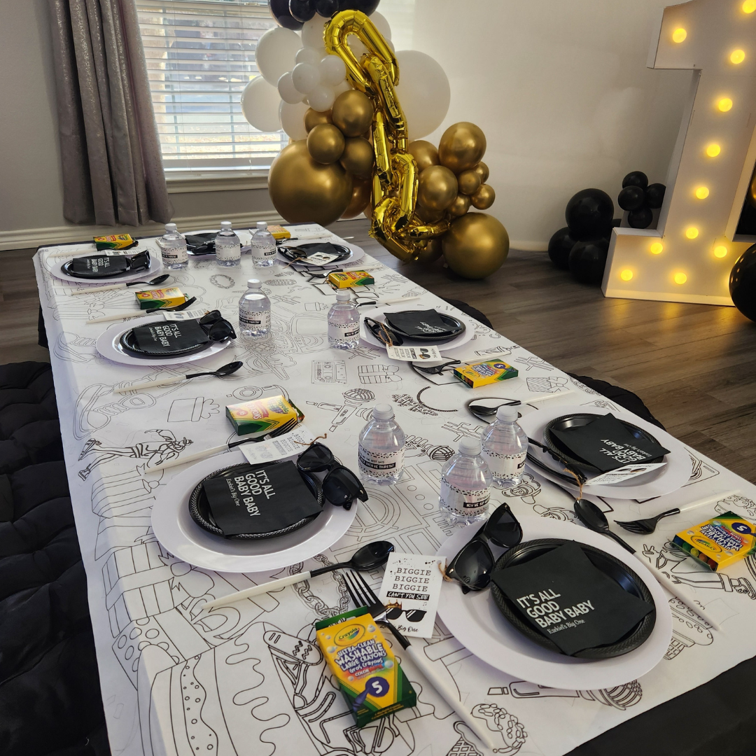 Hip Hop Party Coloring Tablecloth