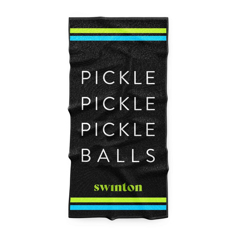 Pickleball Sports Towel Black