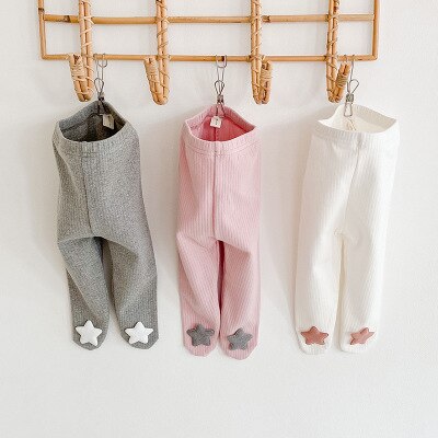 Cute 3D Star Footed Leggings