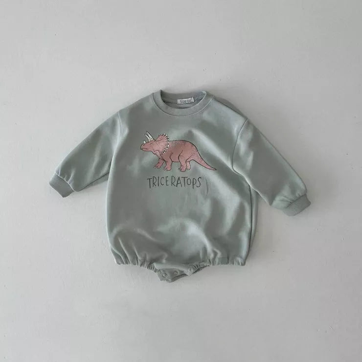 Dinosaur Long Sleeve Sweatshirt Bodysuit