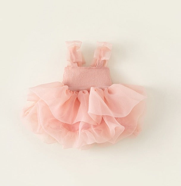 Solid Party Tulle Dress